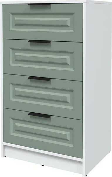 Изображение товара Комод Интерлиния Концепт КТ-К60 Деко (белый платинум/мята)