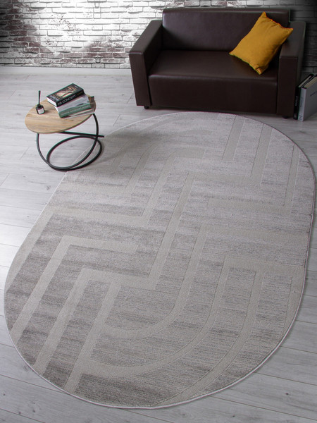 Изображение товара Ковер Merinos Dios F439-OVAL-LIGHT GRAY (1x2)