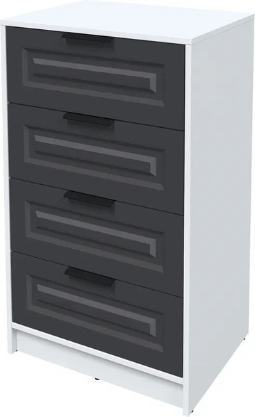 Изображение товара Комод Интерлиния Концепт КТ-К60 Деко (белый платинум/пепел)