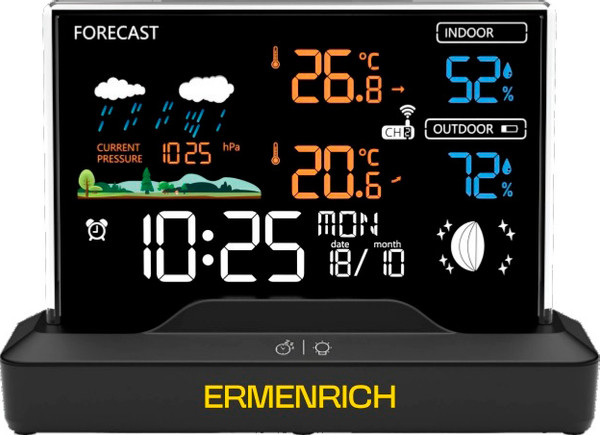 Изображение товара Метеостанция цифровая Ermenrich Report WR40 / 86035