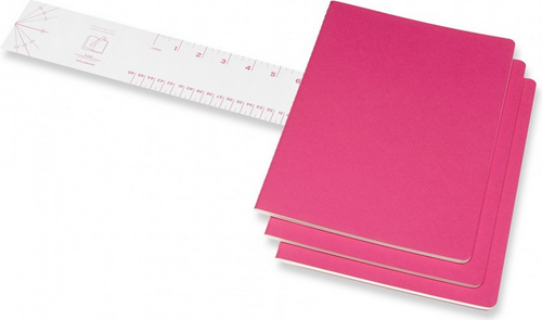 Изображение товара Набор блокнотов Moleskine Cahier Journal XLarge CH023D17 (3шт, розовый неон)