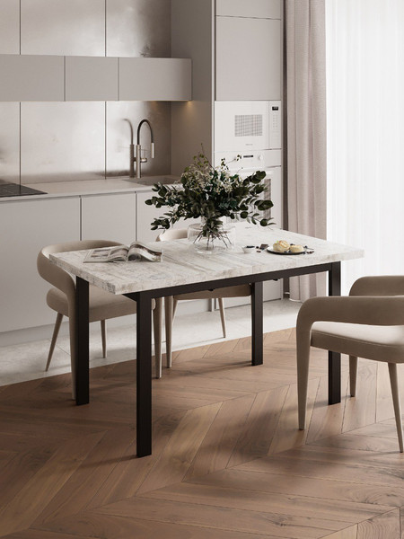 Изображение товара Обеденный стол Senira Велес 100x60 (сосна монрепо/опора черная)