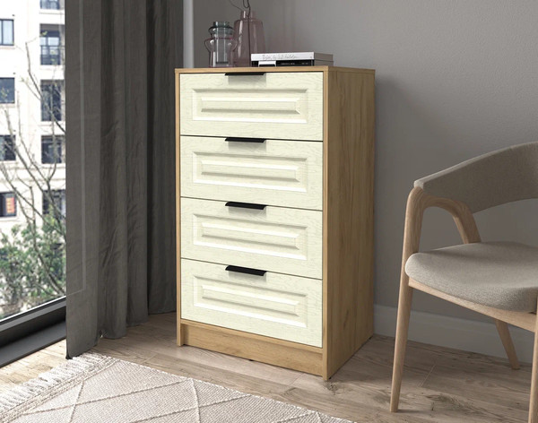 Изображение товара Комод Интерлиния Концепт КТ-К60 Деко (дуб золотой/дуб снежный)