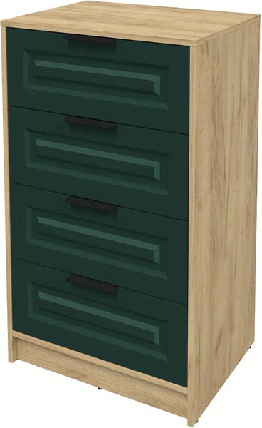 Изображение товара Комод Интерлиния Концепт КТ-К60 Деко (дуб золотой/изумруд)