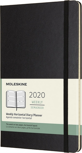 Изображение товара Еженедельник Moleskine Classic WKLY Large DHB12WH3 (черный)