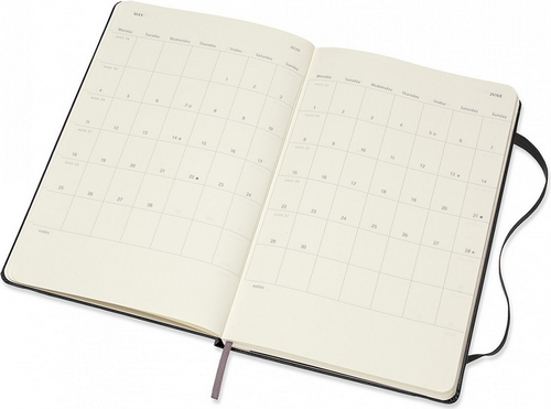 Изображение товара Еженедельник Moleskine Classic WKLY Large DHB12WH3 (черный)