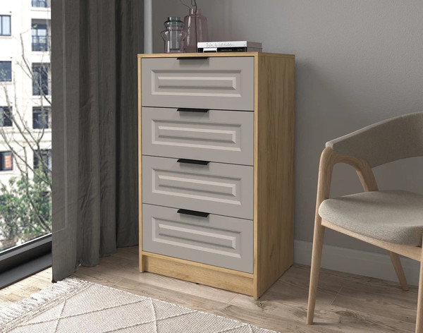 Изображение товара Комод Интерлиния Концепт КТ-К60 Деко ( дуб золотой/луна)