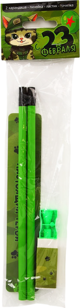 Изображение товара Набор канцелярский подарочный ArtFox С 23 февраля! Котик / 9891568
