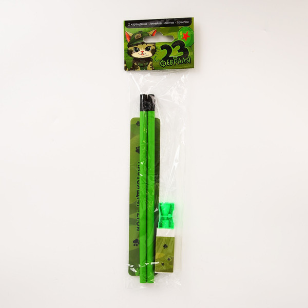 Изображение товара Набор канцелярский подарочный ArtFox С 23 февраля! Котик / 9891568