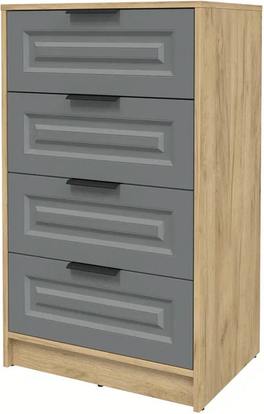 Изображение товара Комод Интерлиния Концепт КТ-К60 Деко ( дуб золотой/серый)