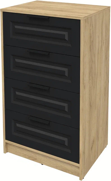 Изображение товара Комод Интерлиния Концепт КТ-К60 Деко (дуб золотой/черный)