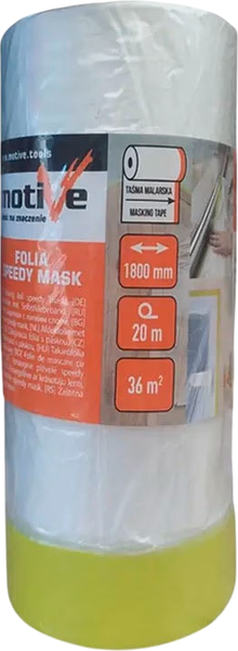 Изображение товара Пленка строительная Motive Speedy Mask с клейкой лентой (1.8x20м)