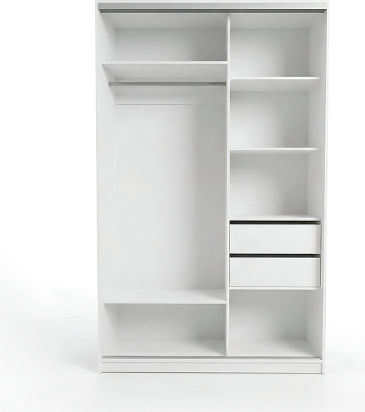 Изображение товара Шкаф-купе Рэйгрупп 138450 BBX Elgon РГ-11.04 (белый премиум/белый премиум/хром)