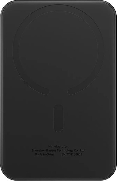 Изображение товара Портативное зарядное устройство Baseus Magnetic Mini Wireless Fast Charge 6000мАч / PPCX100401 (черный)