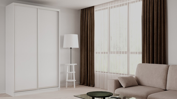 Изображение товара Шкаф-купе Рэйгрупп 158 BBX Elgon РГ-04.03 (белый премиум/белый премиум/хром)