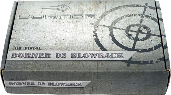 Изображение товара Пистолет пневматический BORNER 92 Blowback Beretta до 3Дж кал. 4.5мм