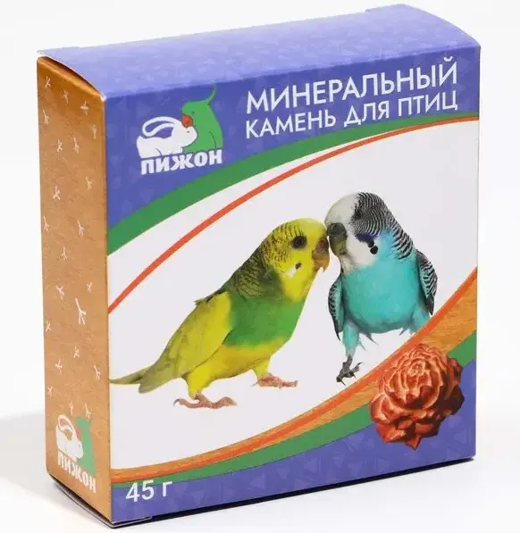 Изображение товара Минеральный камень для птиц Пижон Пион (45г)