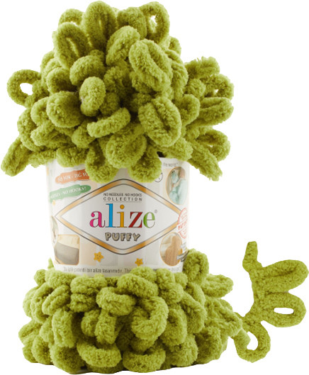 Изображение товара Пряжа для вязания Alize Puffy 100% микрополиэстер / 11 (9.2м, салатный)
