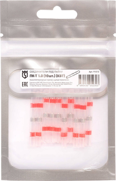 Изображение товара Соединитель термоусаживаемый КВТ ПК-Т 1.0 / 91013 (10шт)