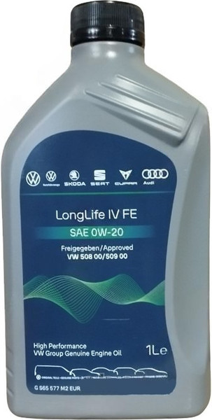 Изображение товара Моторное масло Volkswagen Longlife IV FE 0W20 / GS65577M2EUR (1л)