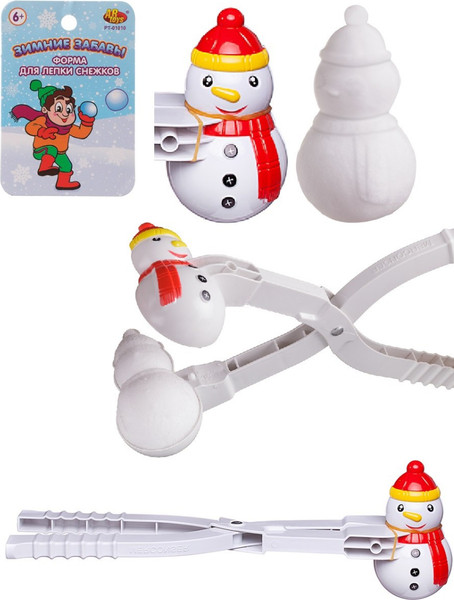 Изображение товара Форма для лепки снежков Abtoys Снеговик / PT-01011 (белый)