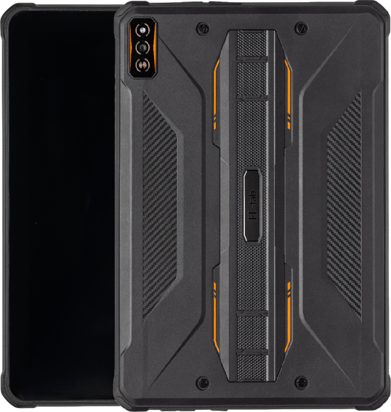 Изображение товара Планшет Horizont H-Tab 1 Shield 6GB/256GB LTE со стилусом (черно-оранжевый)