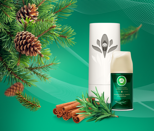 Изображение товара Автоматический освежитель воздуха Air Wick Noel Розмарин/Пихта/Корица (250мл)