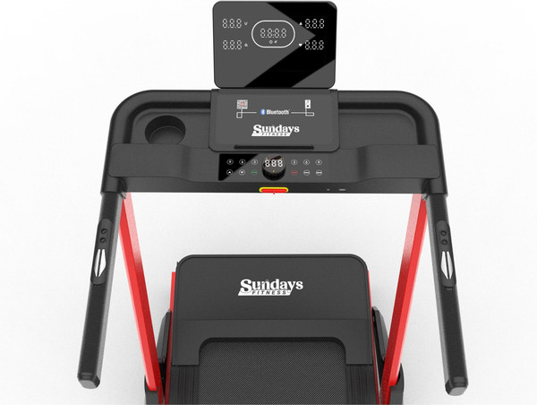 Изображение товара Электрическая беговая дорожка Sundays Fitness Middle Line T7F Plus (черный/красный)