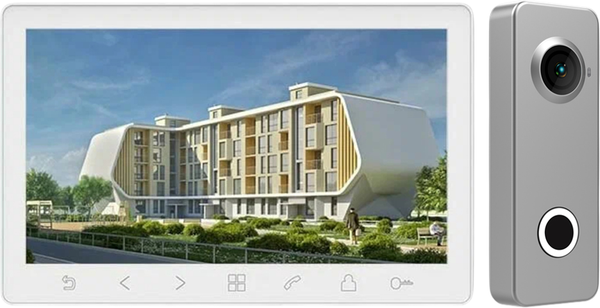 Изображение товара Видеодомофон Tantos Prime HD SE + iLexa HD (белый/никель)