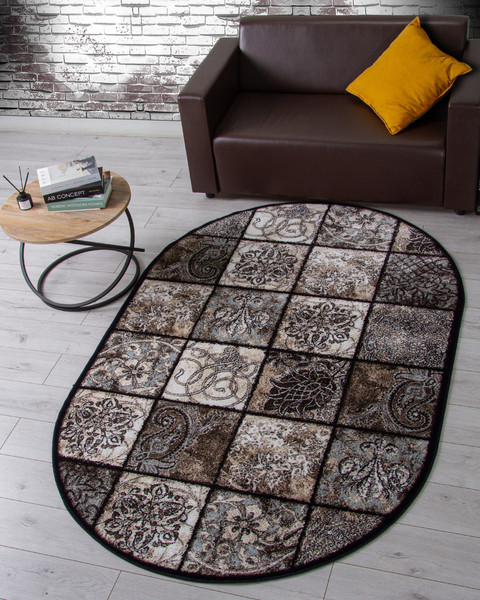 Изображение товара Ковер Merinos Valencia Deluxe d328-OVAL-BROWN (1.5x2.3)