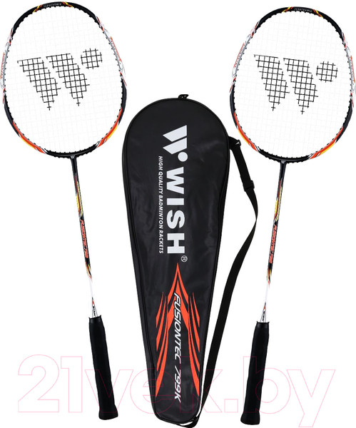 Изображение товара Набор для бадминтона WISH Fusiontec 799K (оранжевый)