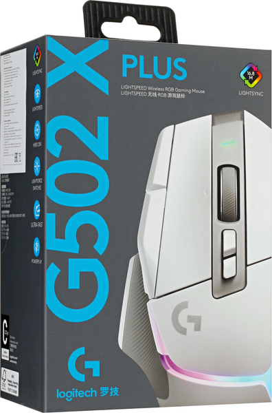 Изображение товара Мышь Logitech G502 X Plus / 910-006176 (белый)
