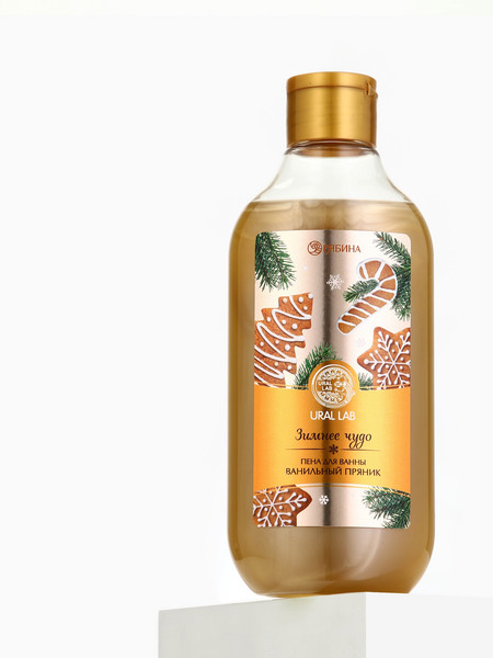 Изображение товара Пена для ванны URAL LAB Зимнее чудо Ванильный пряник / 10465307 (300мл)