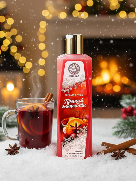 Изображение товара Гель для душа URAL LAB Пряный глинтвейн / 9849996 (250мл)