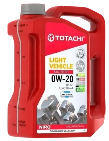Изображение товара Моторное масло Totachi Niro LV Synthetic 0W20 SP/SN+SN / 1F904 (4л)