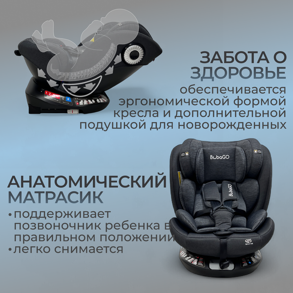 Изображение товара Автокресло Bubago Aspid / BG 170-1 (черный)