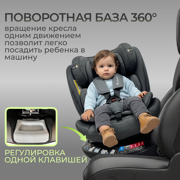 Изображение товара Автокресло Bubago Aspid / BG 170-2 (серый)