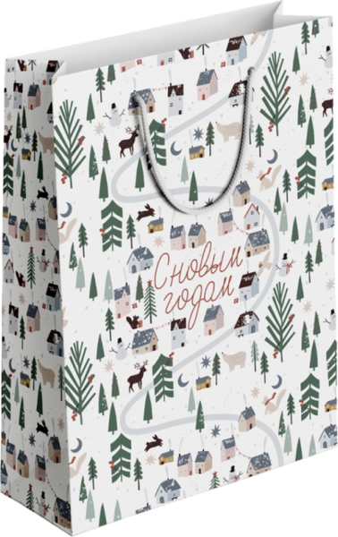 Изображение товара Пакет подарочный Be Smart Village / N5806 (белый)