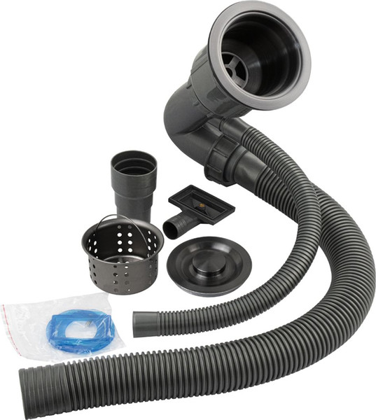 Изображение товара Мойка кухонная Schtoff Best Decor Black 4550+ KR-1 Black + SD-1 Black (с коландером и дозатором)