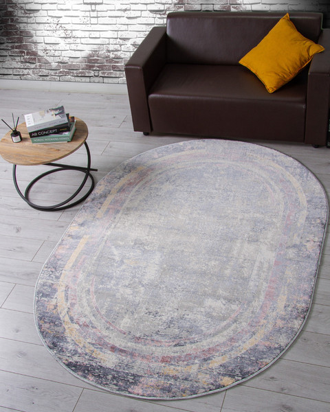 Изображение товара Коврик Merinos Zumma F258-OVAL-PINK (1.2x1.8)