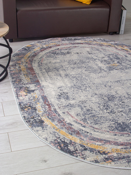 Изображение товара Коврик Merinos Zumma F258-OVAL-PINK (1.2x1.8)