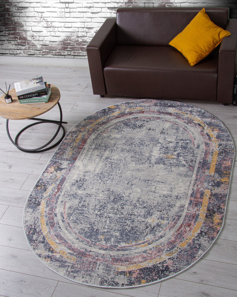 Изображение товара Коврик Merinos Zumma F258-OVAL-PINK (1.2x1.8)