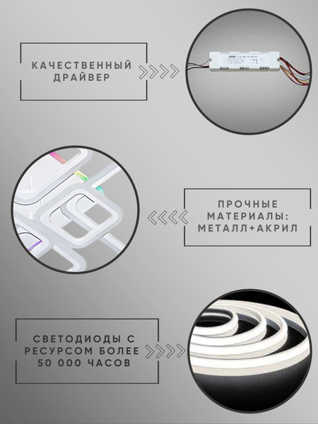 Изображение товара Люстра Aitin-Pro H6010/4+2H (белый)