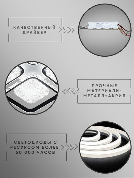 Изображение товара Люстра Aitin-Pro H26233/4+4 (белый/черный)