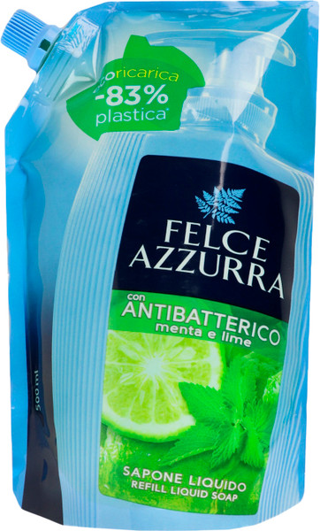 Изображение товара Мыло жидкое FELCE AZZURRA Menta & Laime антибактериальное (500мл)