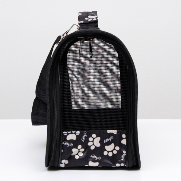 Изображение товара Сумка для животных Sima-Land Лапки Happy / 6971577 (р.S, черный)