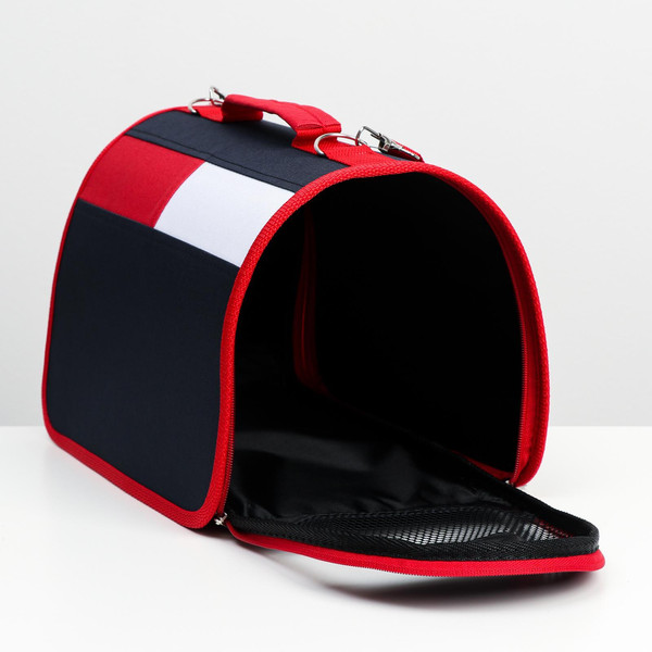 Изображение товара Сумка для животных Sima-Land 7316212 (синий/красный)