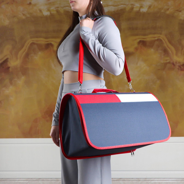 Изображение товара Сумка для животных Sima-Land 7316212 (синий/красный)