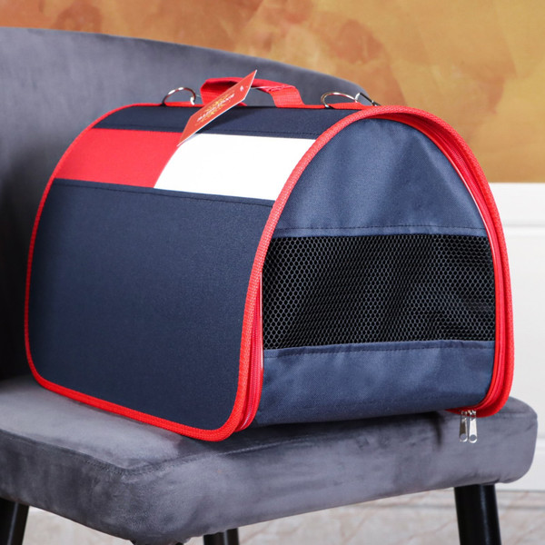 Изображение товара Сумка для животных Sima-Land 7316212 (синий/красный)