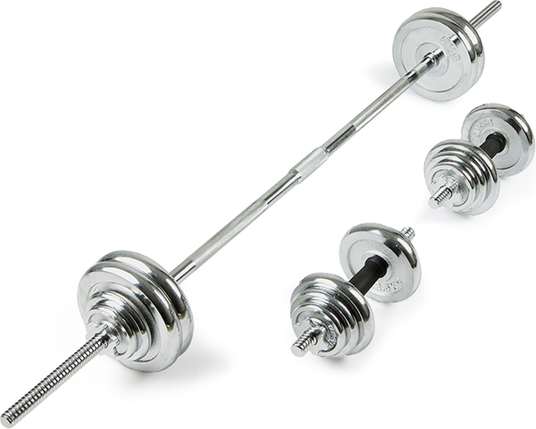 Изображение товара Набор гантелей разборных AMETIST Хромированных (50кг, в чемодане)